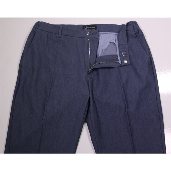Tailored Athlete Muscle Fit Essential Trousers Chambray Blue Trousers 38x34 - Picture 9 of 11